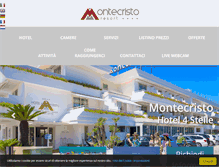 Tablet Screenshot of hotelmontecristo.it